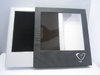 Geschenkbox, Aufbewahrungsbox schwarz-silber 182 x 200 x 28 mm