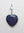 Martisor, Charm, Anhänger aus Blaufluss Herz, 2 x 2 cm
