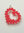 Anhänger "Offenes 3D Herz" aus Swarovski Bicone rot