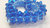 Anhänger "Offenes 3D Herz" aus Swarovski Bicone blau