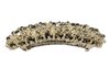 Haarspange Magic Carpet Silber mit Swarovski Beads, Länge 8 cm