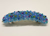 Haarspange "Magic Carpet Aqua" mit Swarovski Beads, Länge 8 cm