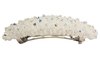 Damen Haarspange Magic Carpet Weiß mit Swarovski Beads, 8cm