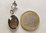Martisor, Charm aus Edelsteine, Rauchquarz Oval mit Silber Elemente