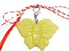 Martisor, Charm aus Edelsteine Jade Korea (Serpentin) Schmetterling
