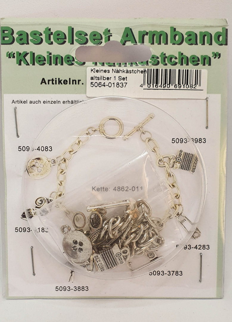 Bastelset Armband "Kleines Nähkästchen" Bettlerarmband DiY Schmuck